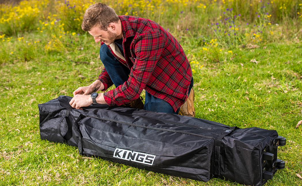 Adventure Kings 3x3 Gazebo Wheeled Polyester Bag Tough wheels